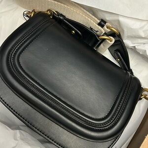 Zara  Crossbody Flap Bag Removable And Adjustable Straps Black Brand New